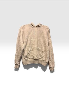 PacSun Taupe Crewneck Hoodie with Subtle Pattern
